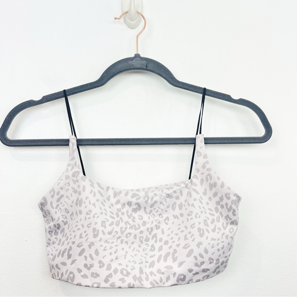 All Fenix Gray Leopard Bra Top Size Medium